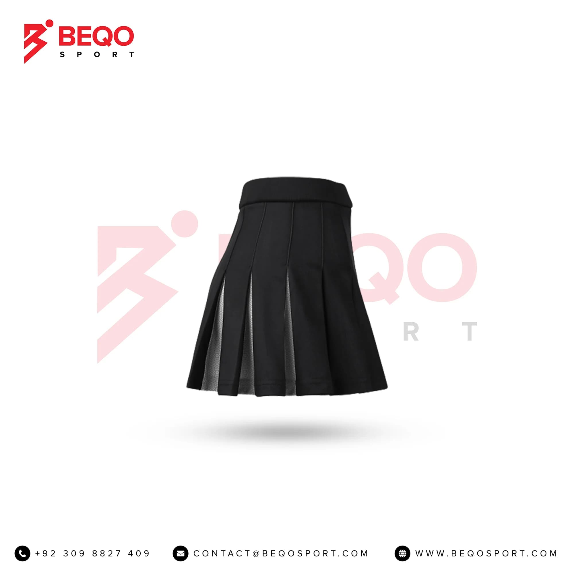 Black and Grey Cheer Pleated Skirt view 4