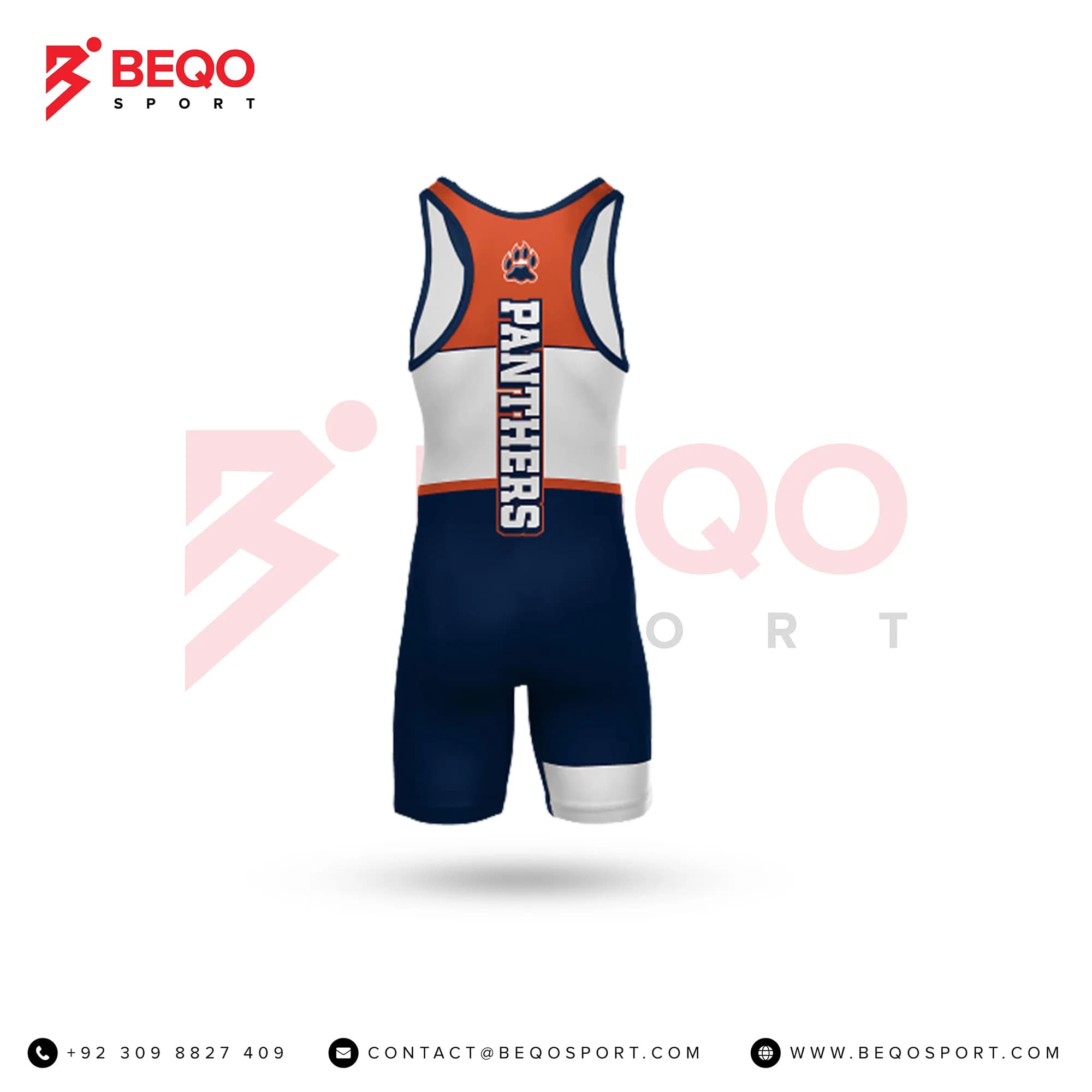 Blue Grey And Red Singlets view 4