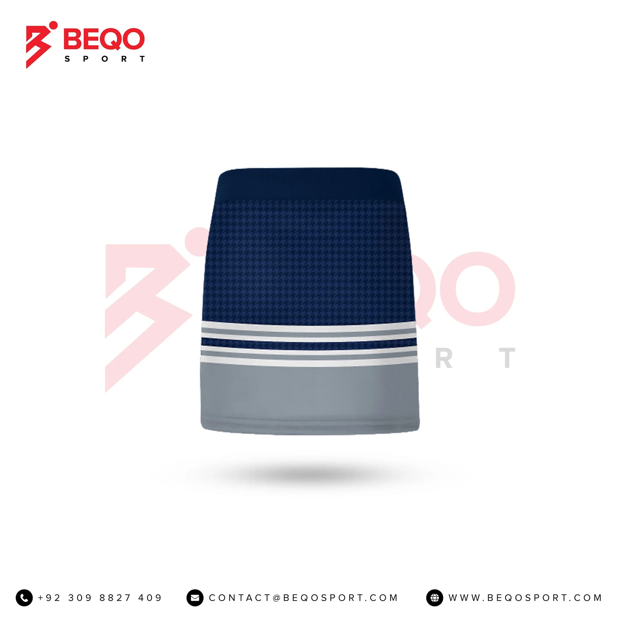 Blue and Grey Cheer V-Notch Skirt view 3