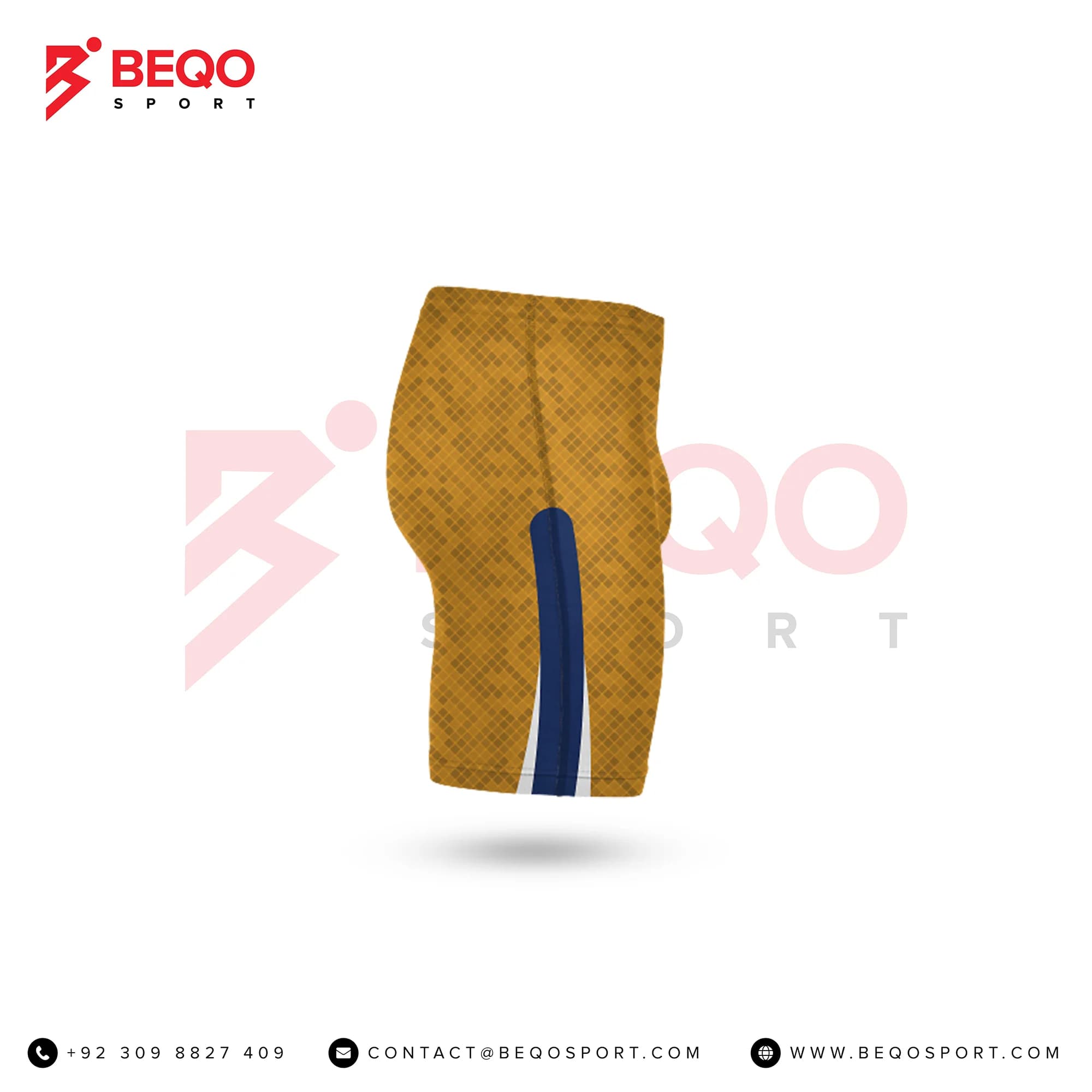 Golden Wrestling Compression Shorts view 3