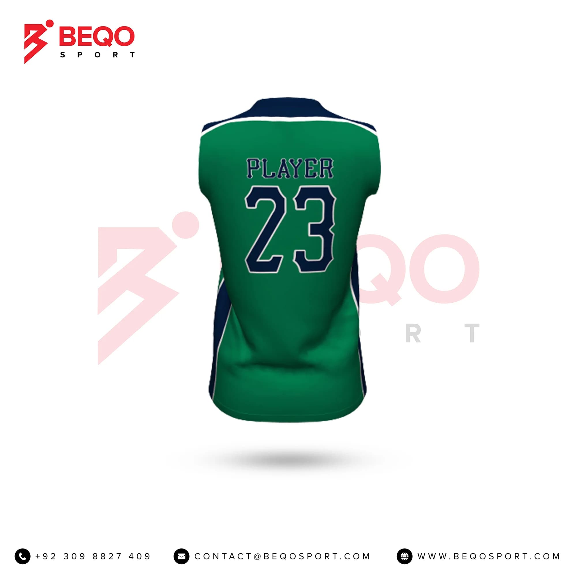 Green Softball Jersey view 4