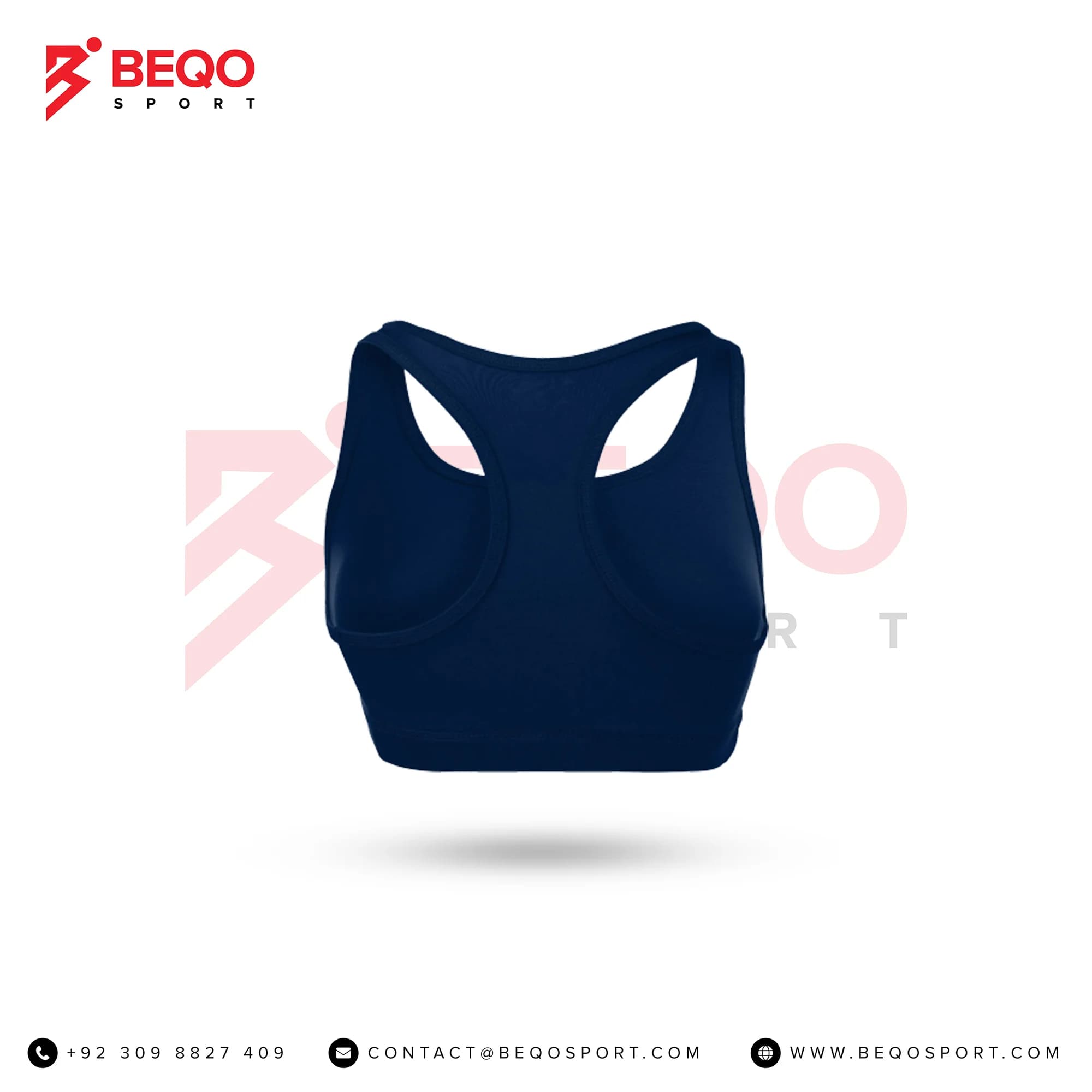Navy Blue Cheer Sports Bra view 3