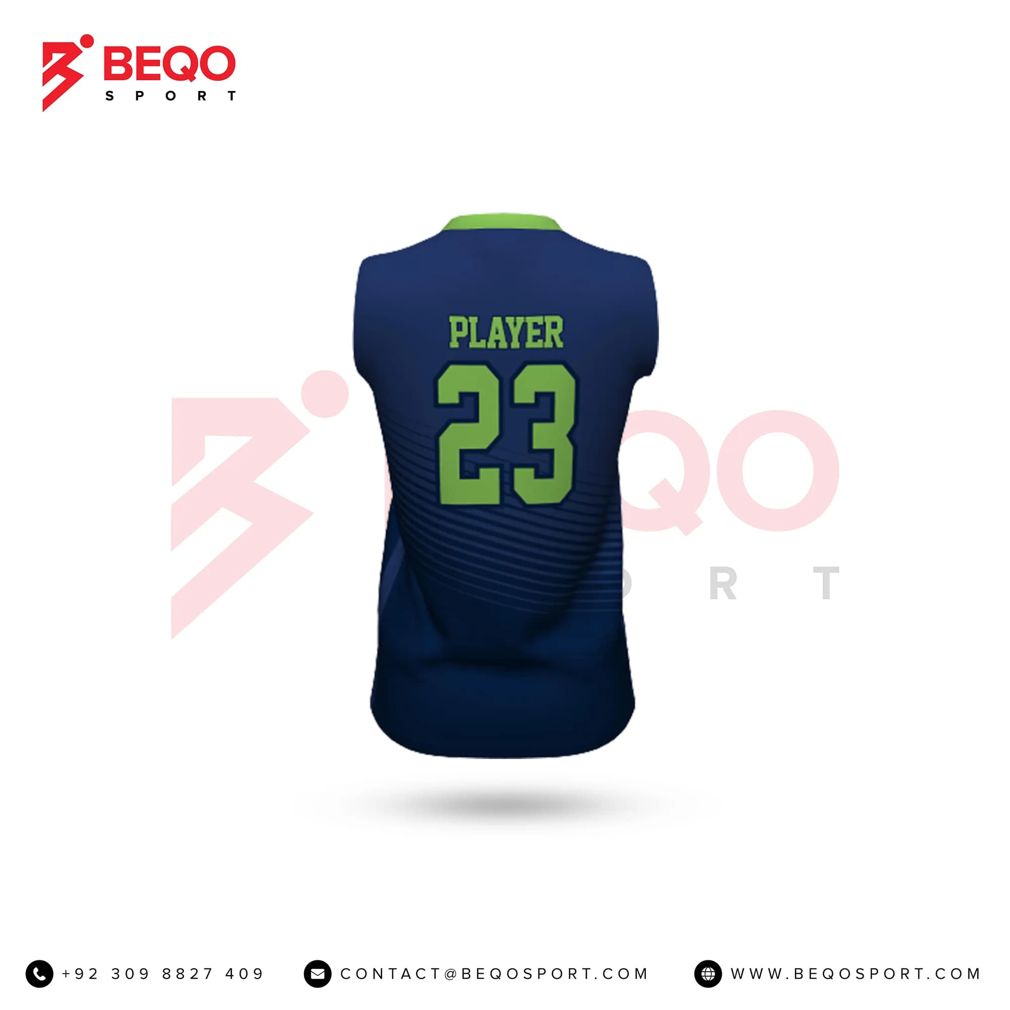 Navy Blue Softball Jersey view 4