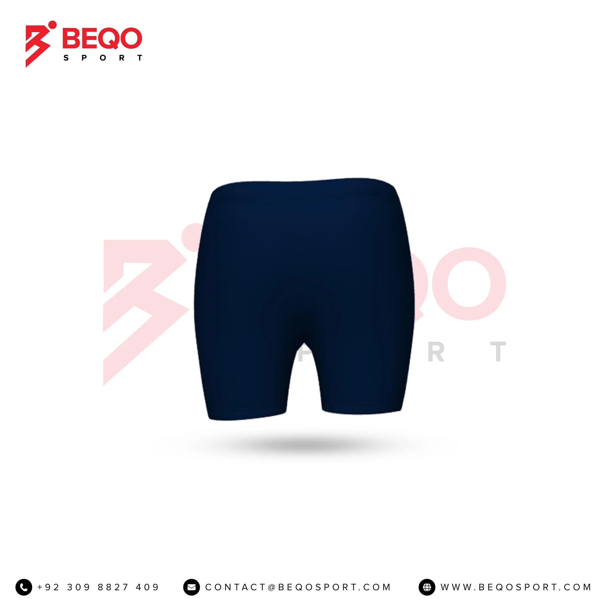 Navy Blue Volleyball Shorts view 3