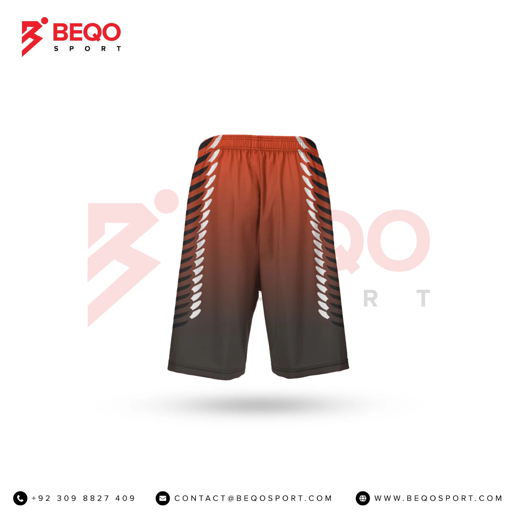 Red And Black Lacrosse Shorts view 3