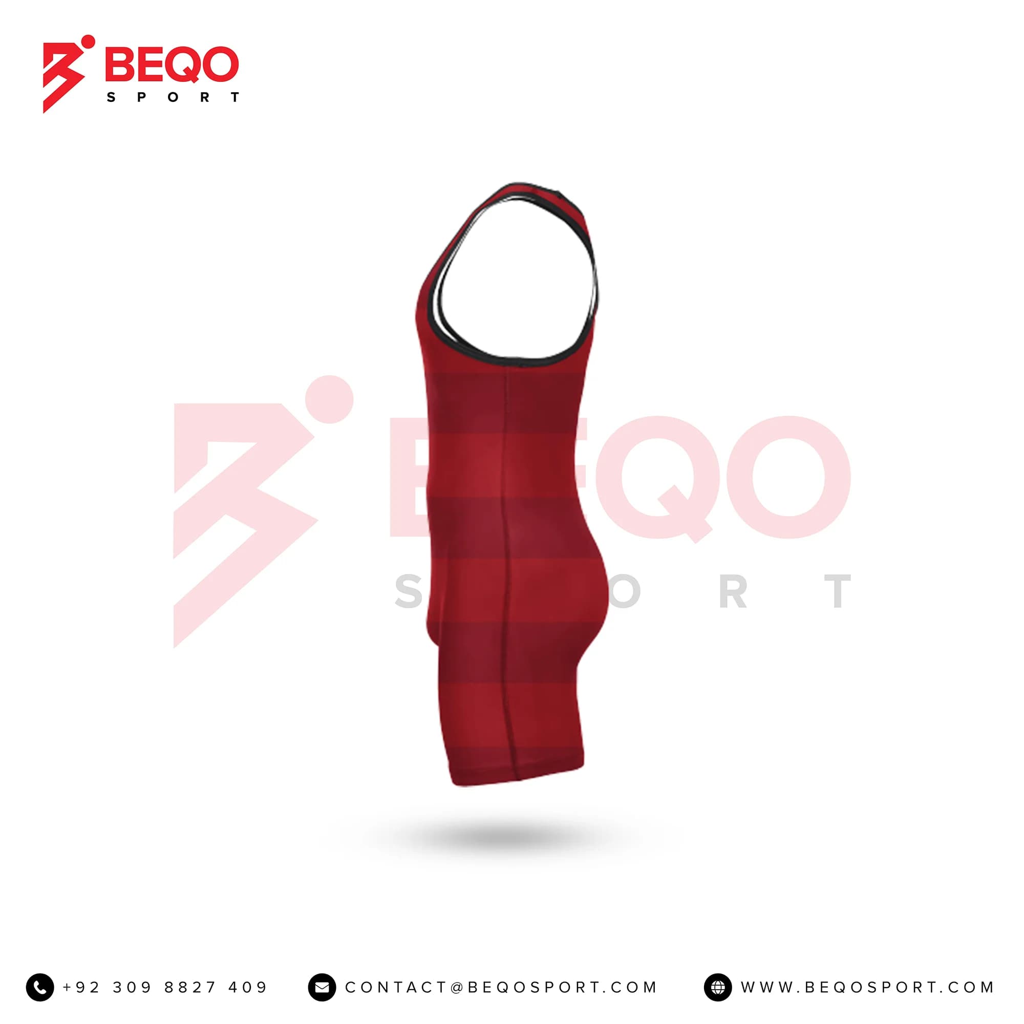 Red Wrestling Singlets view 2