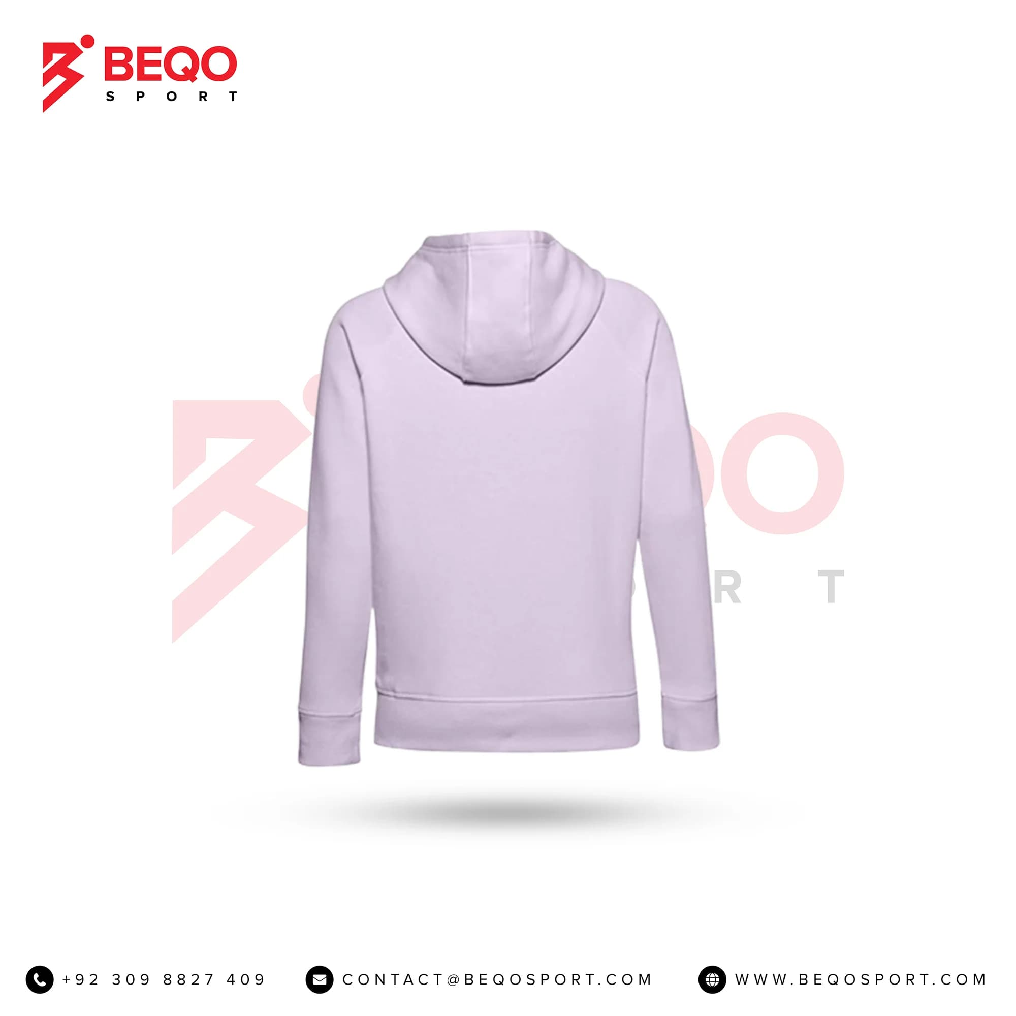 Unisex Light Purple Hoodie view 2