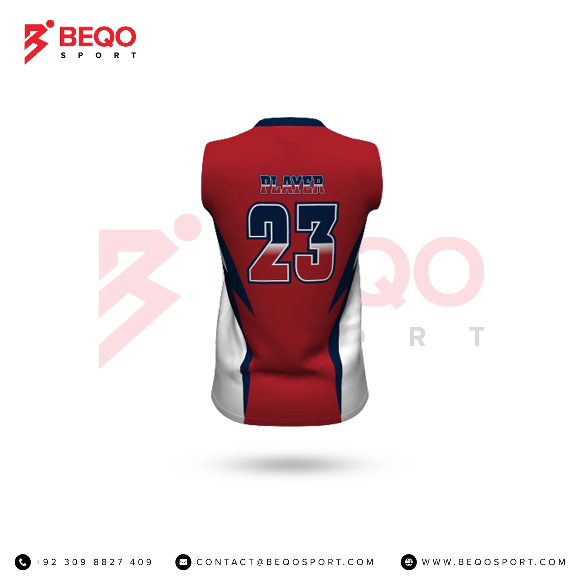 White And Red Softball Jersey view 4