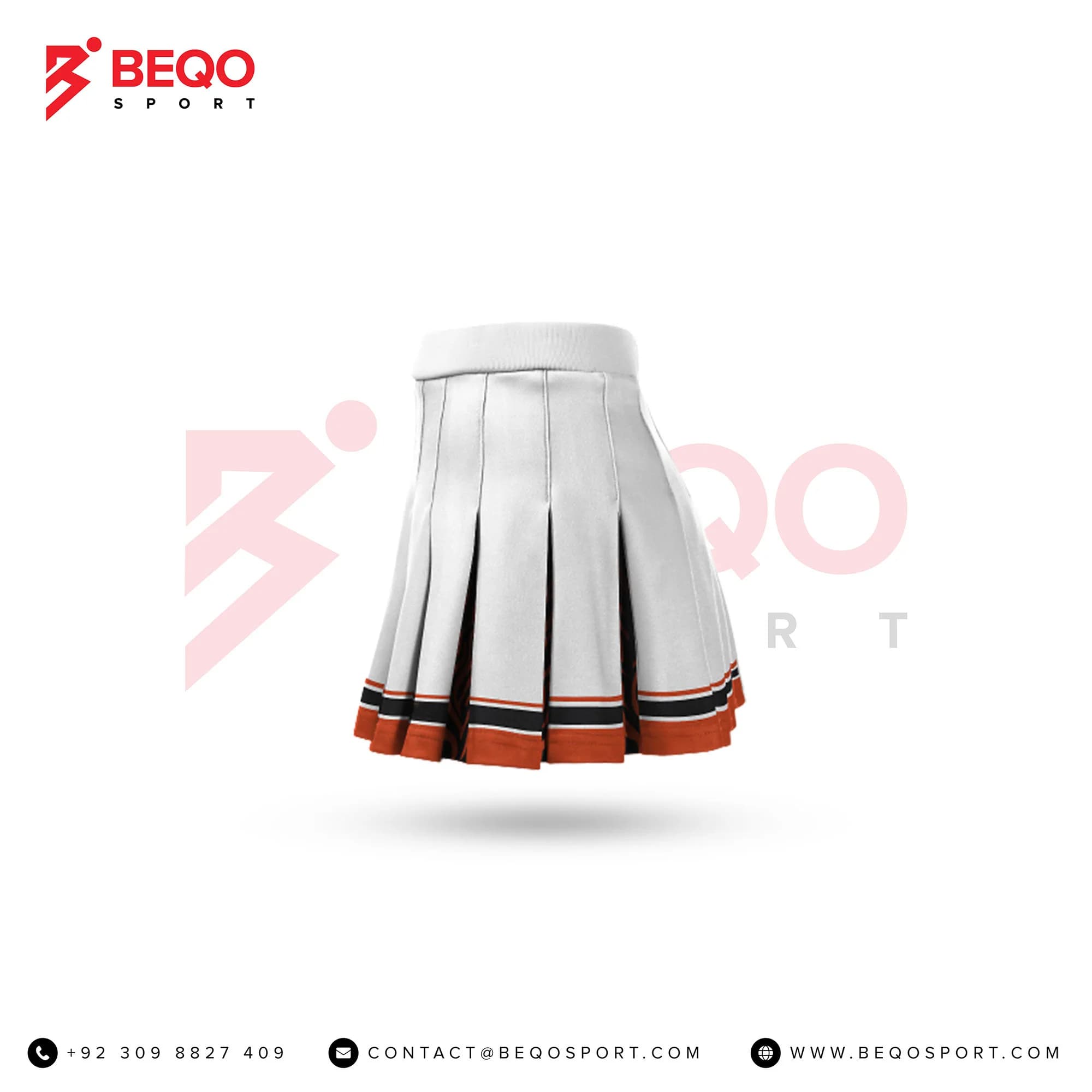 White Cheer Pleated Skirt view 2