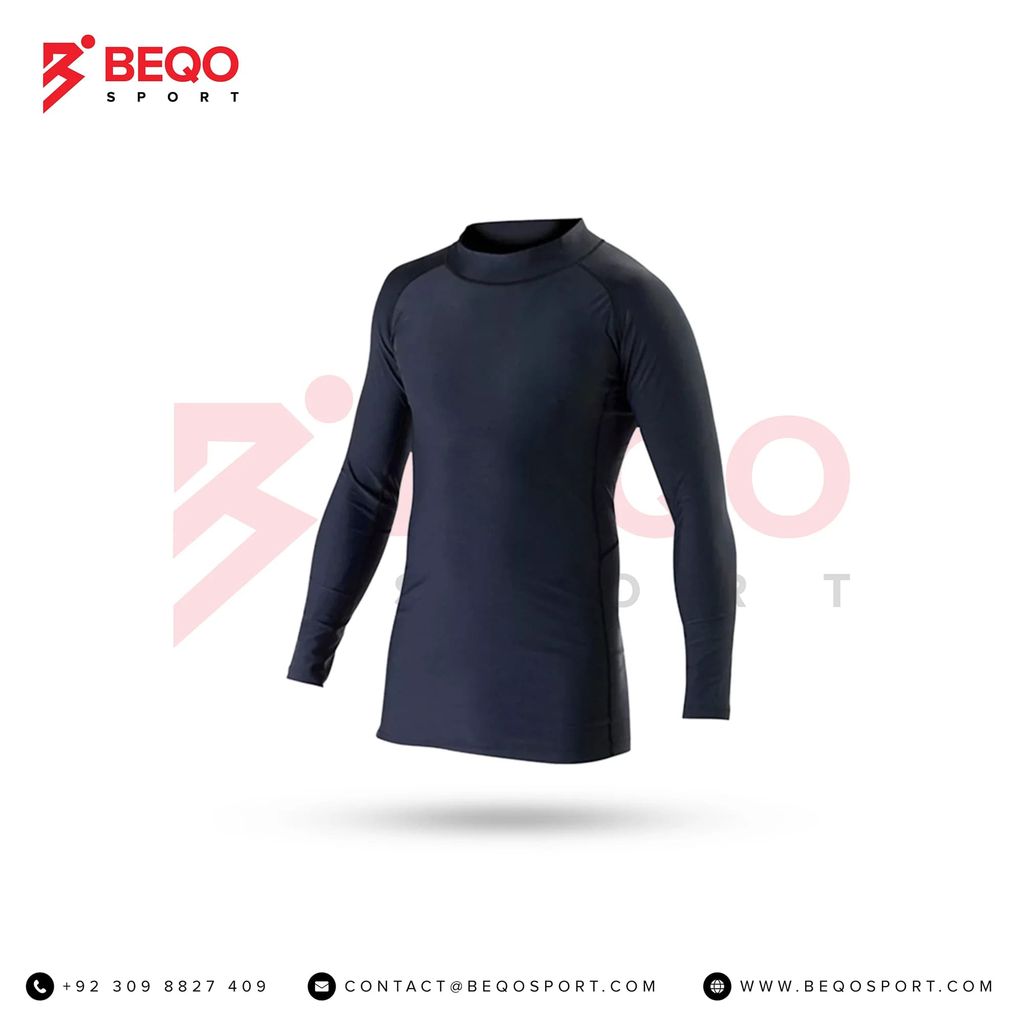 Plain Black Full Sleeve Rashguard