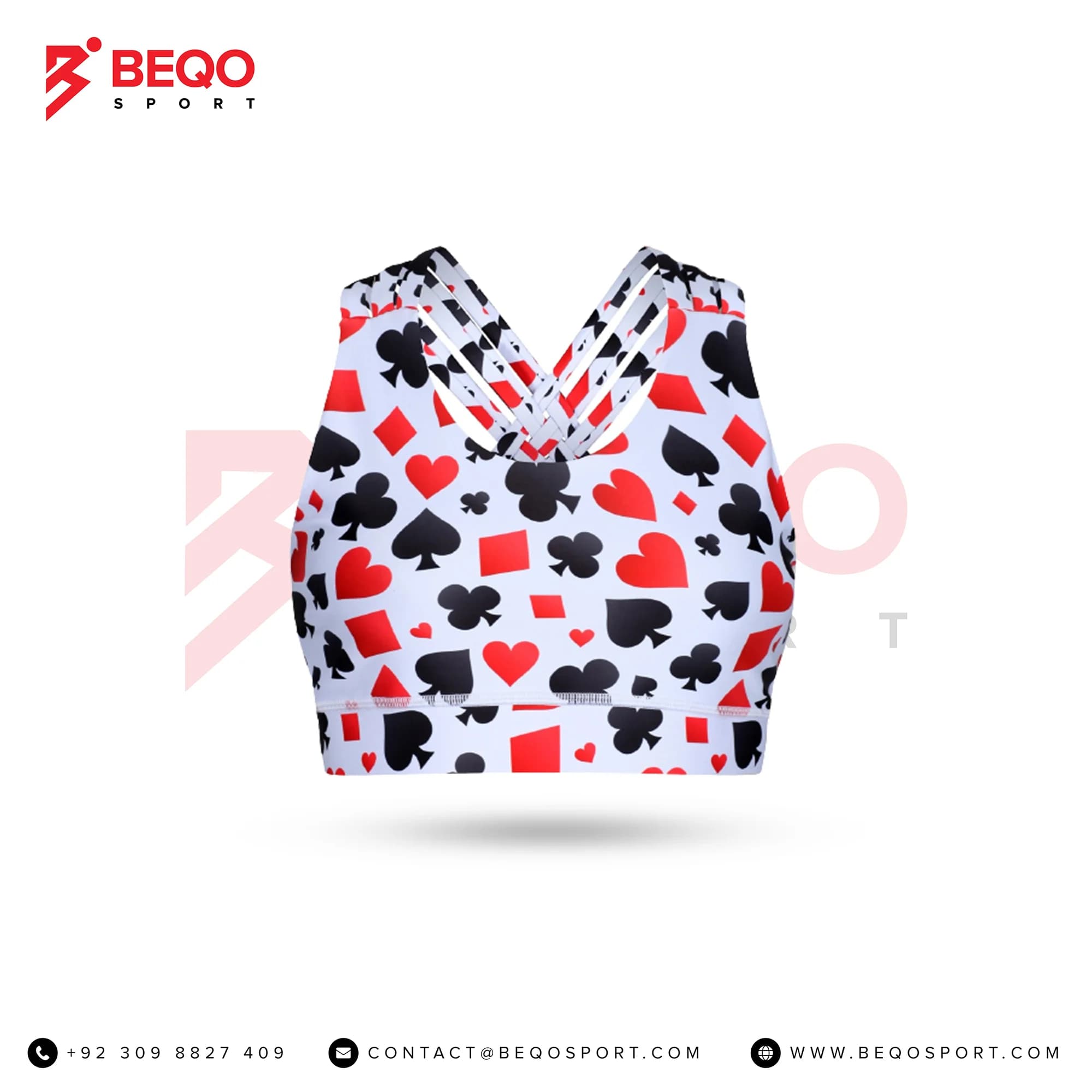 Playing Cards Sports Bras