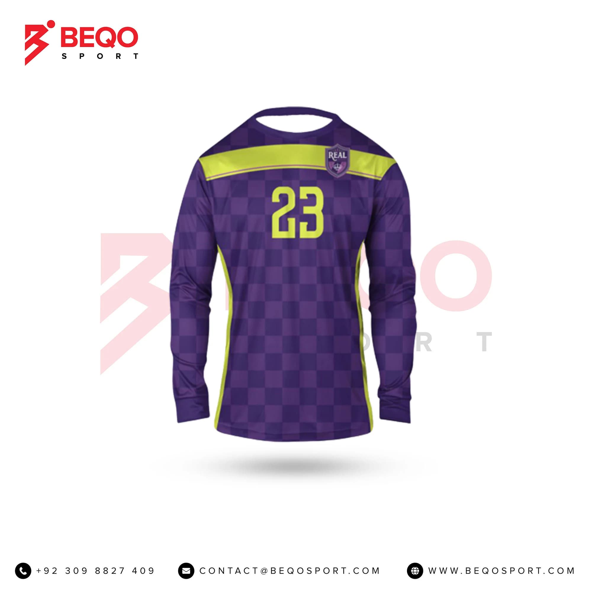 Purple and Yellow Goal Keeper Jerseys