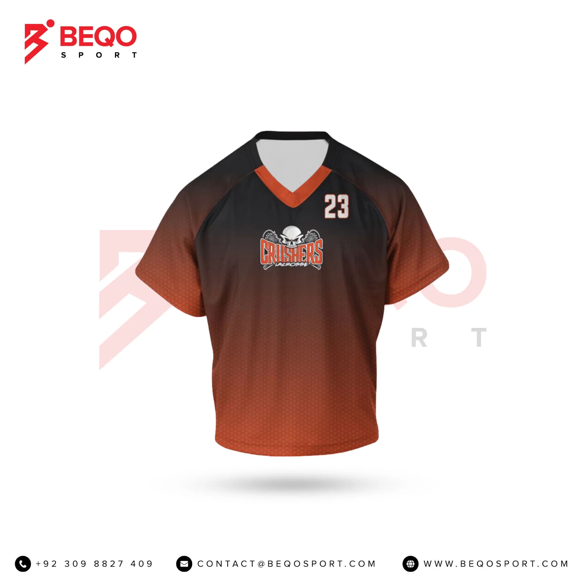 Red And Black Lacrosse Jersey