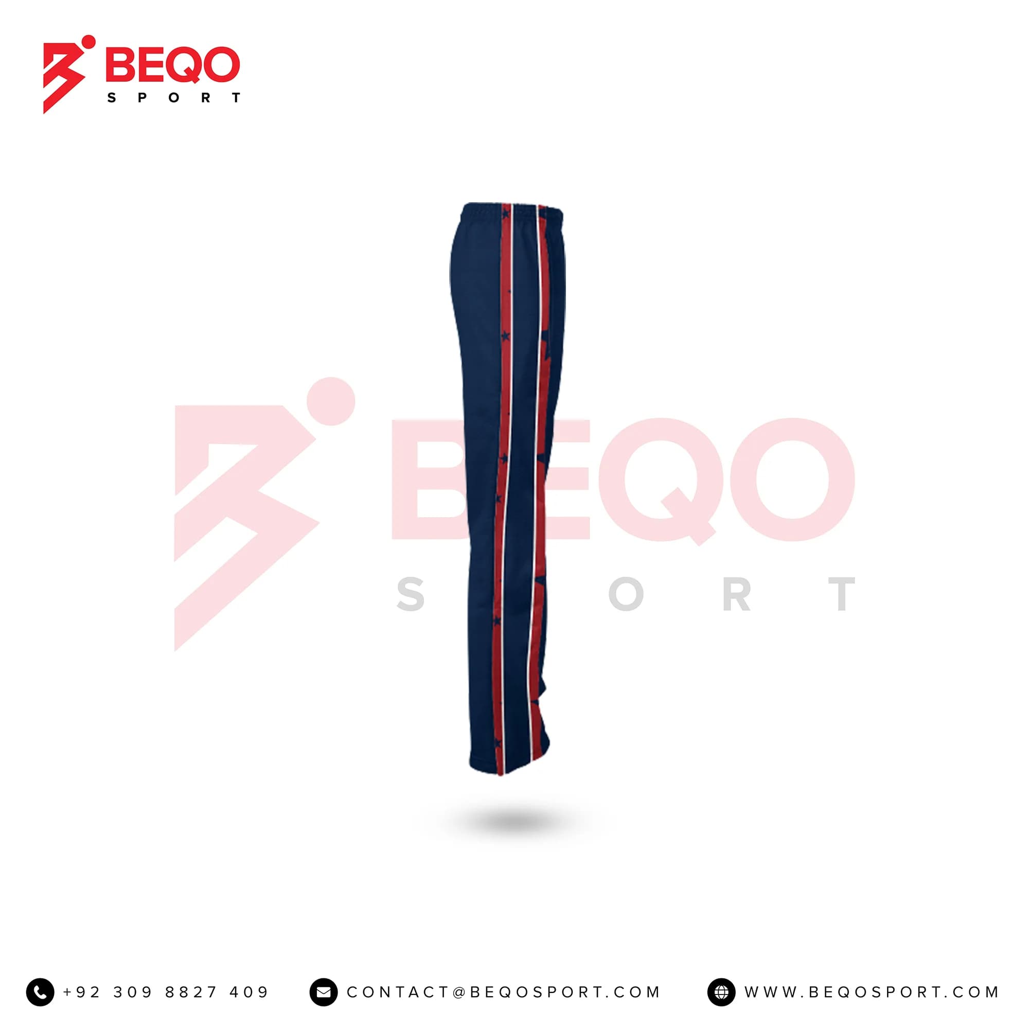 Red and Blue Ladies Verge Warm-Up Pants