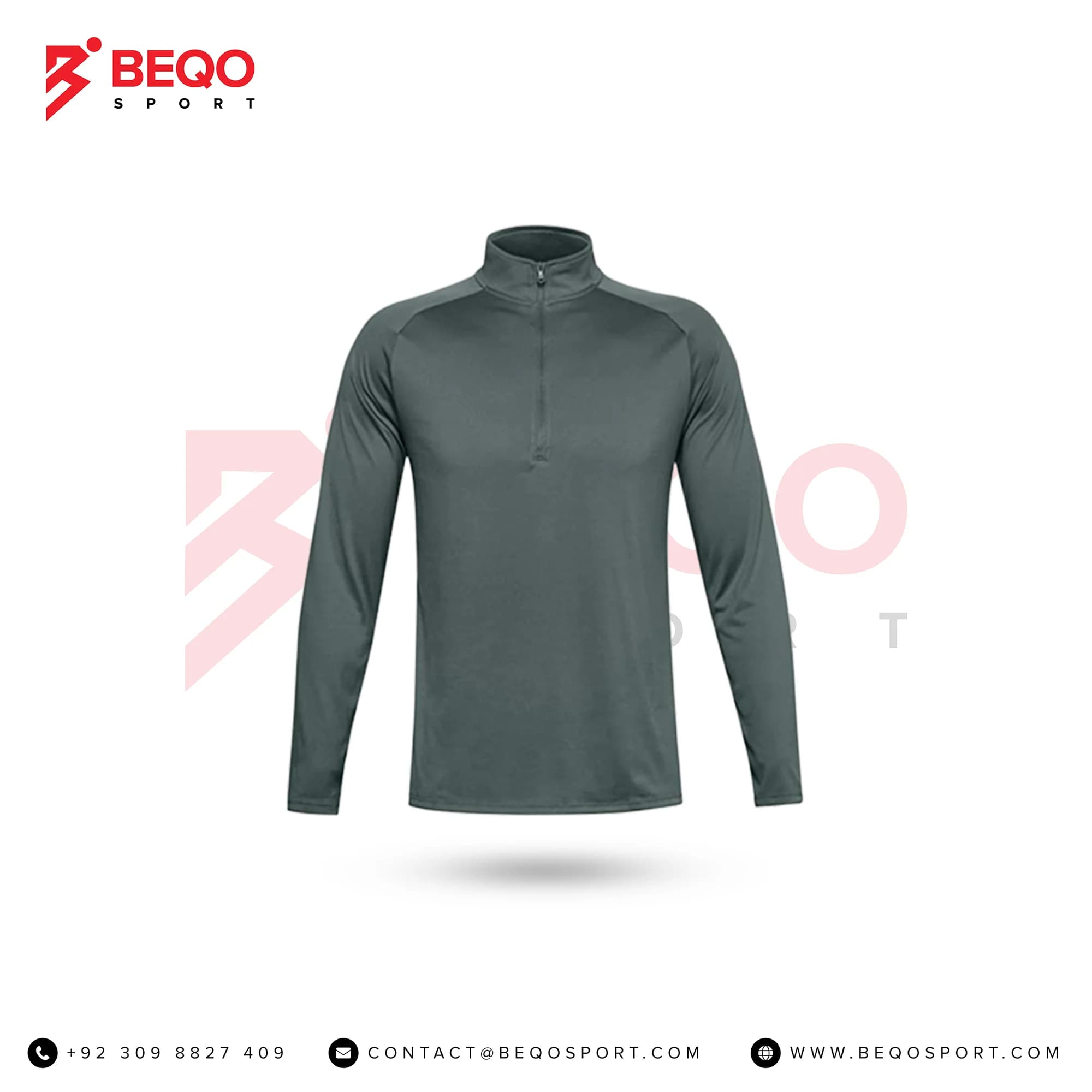 Sports Shirt with Front Zipper