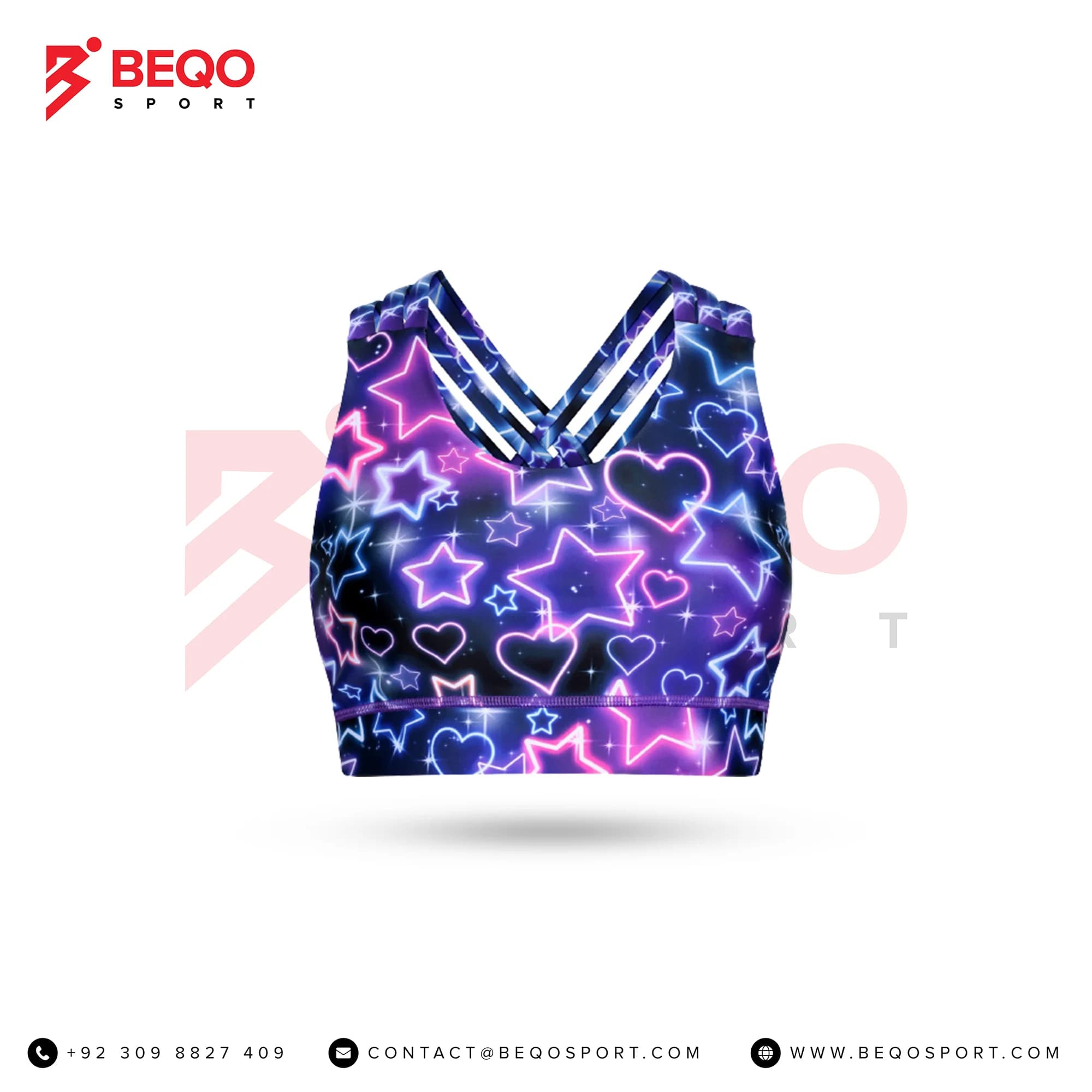 Ultraviolet Stars Sports Bras