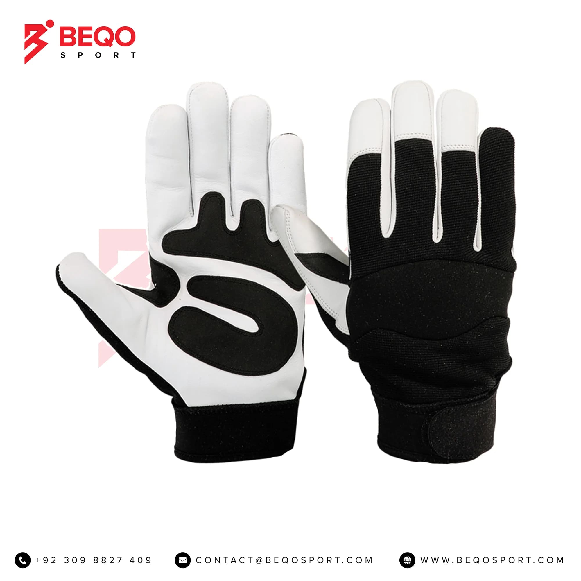 White And Black Working Gloves