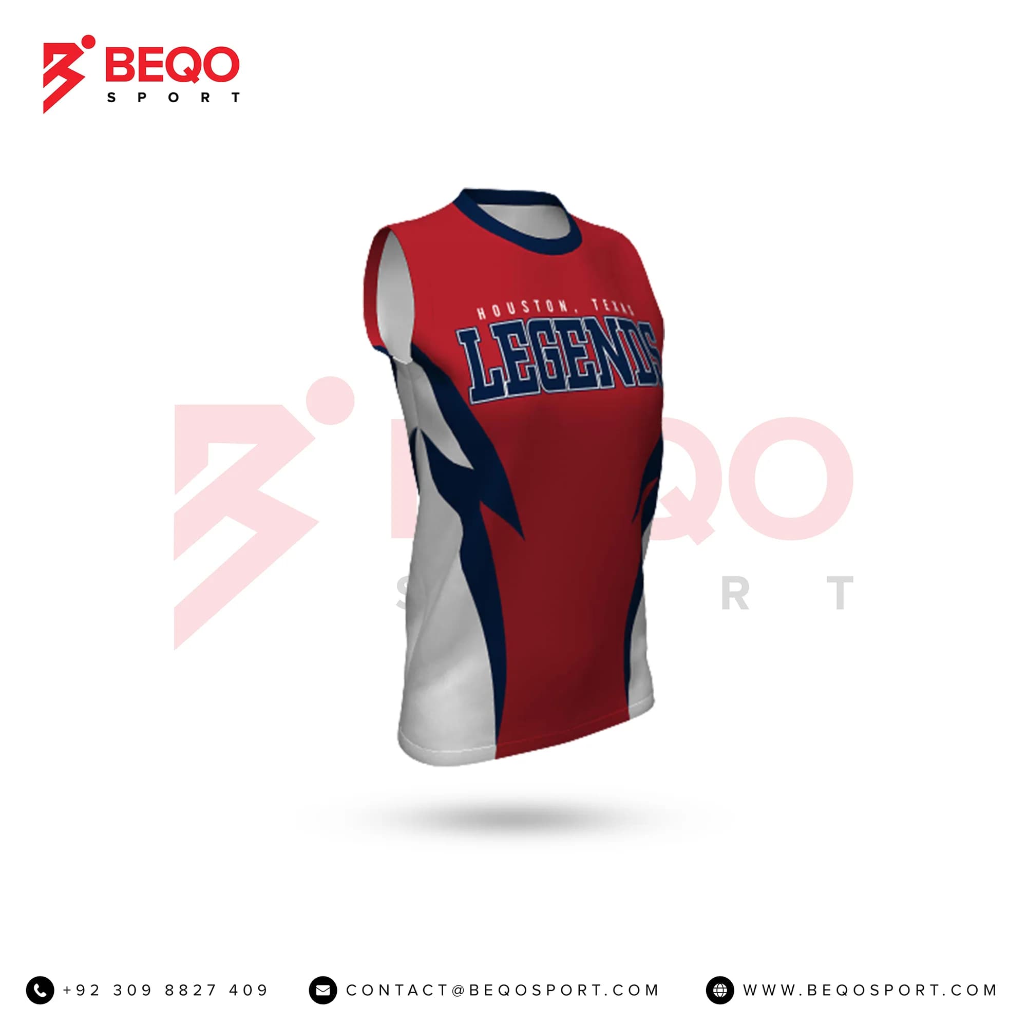 White And Red Softball Jersey