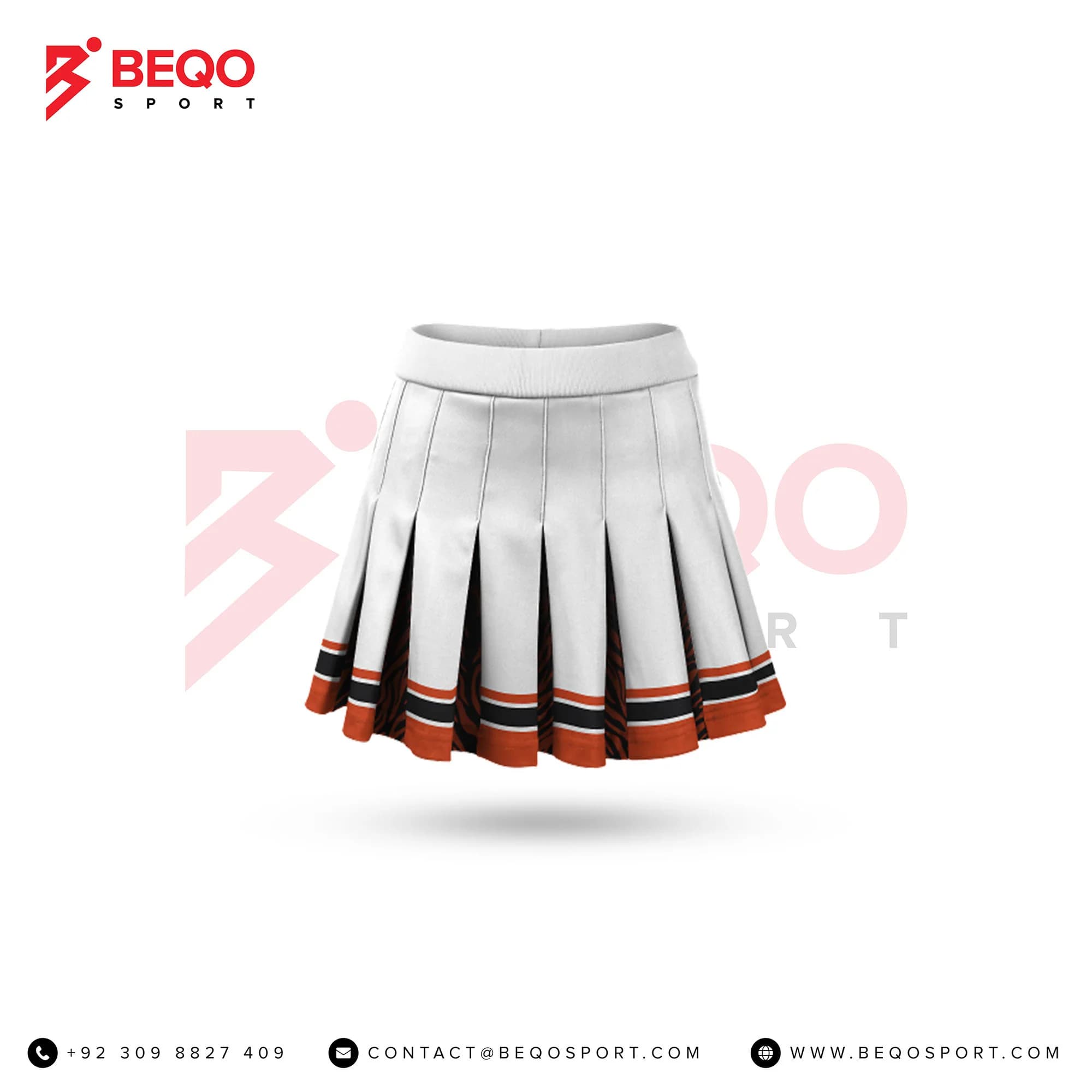 White Cheer Pleated Skirt