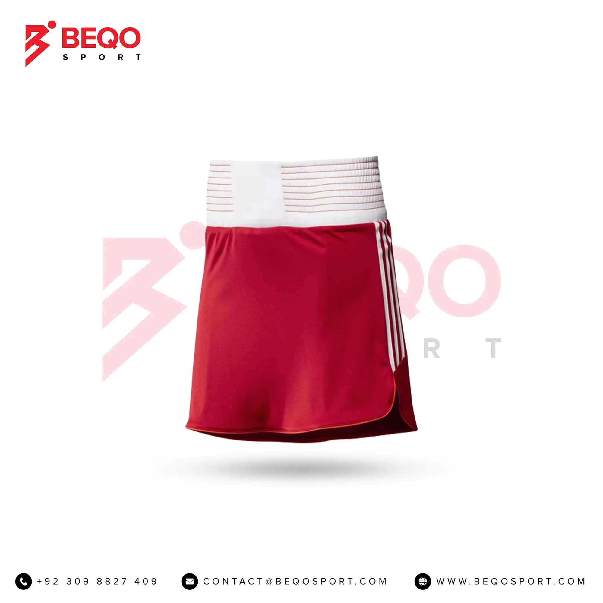 Women's Red and White Boxing Skirts