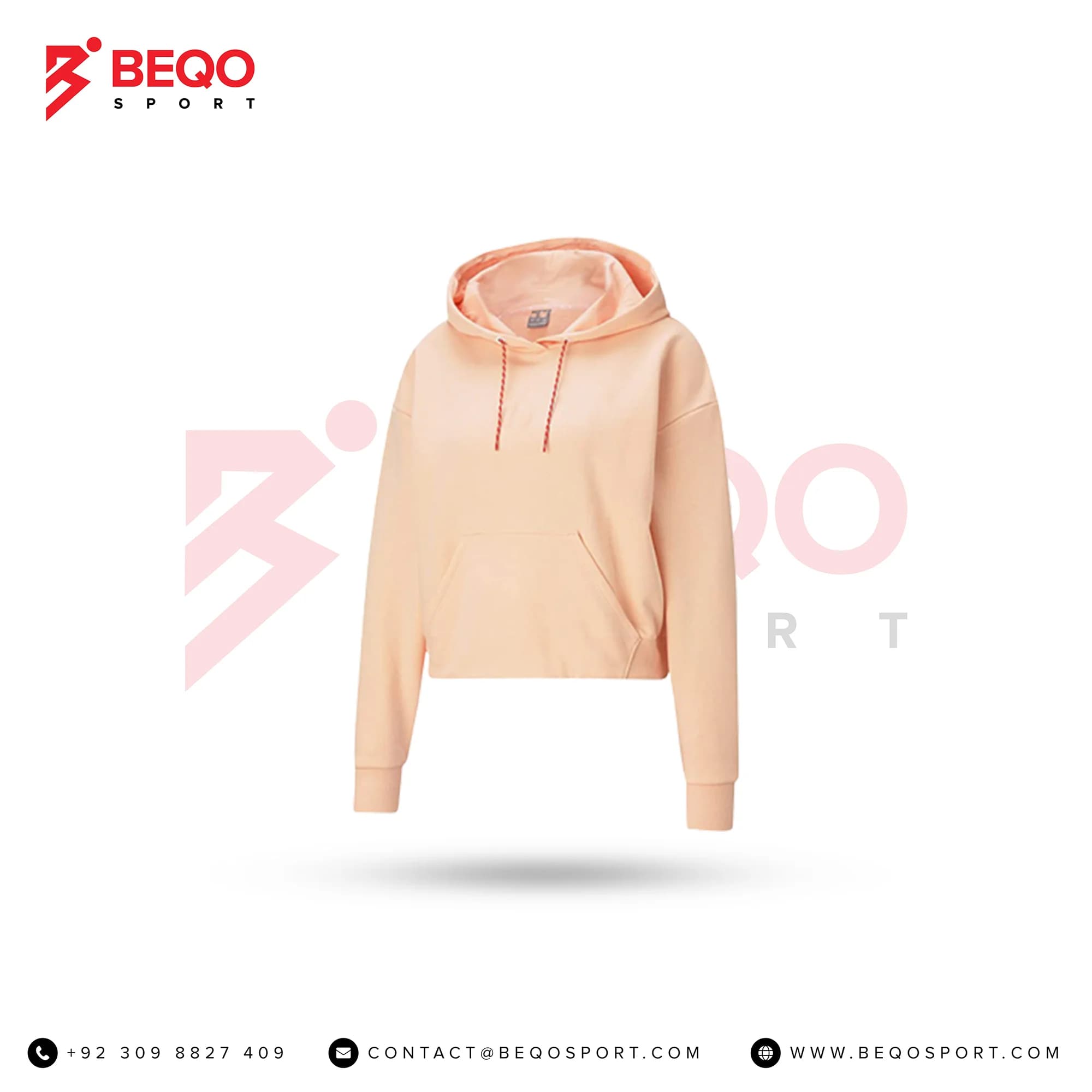 Women’s Pink Crop Hoodie