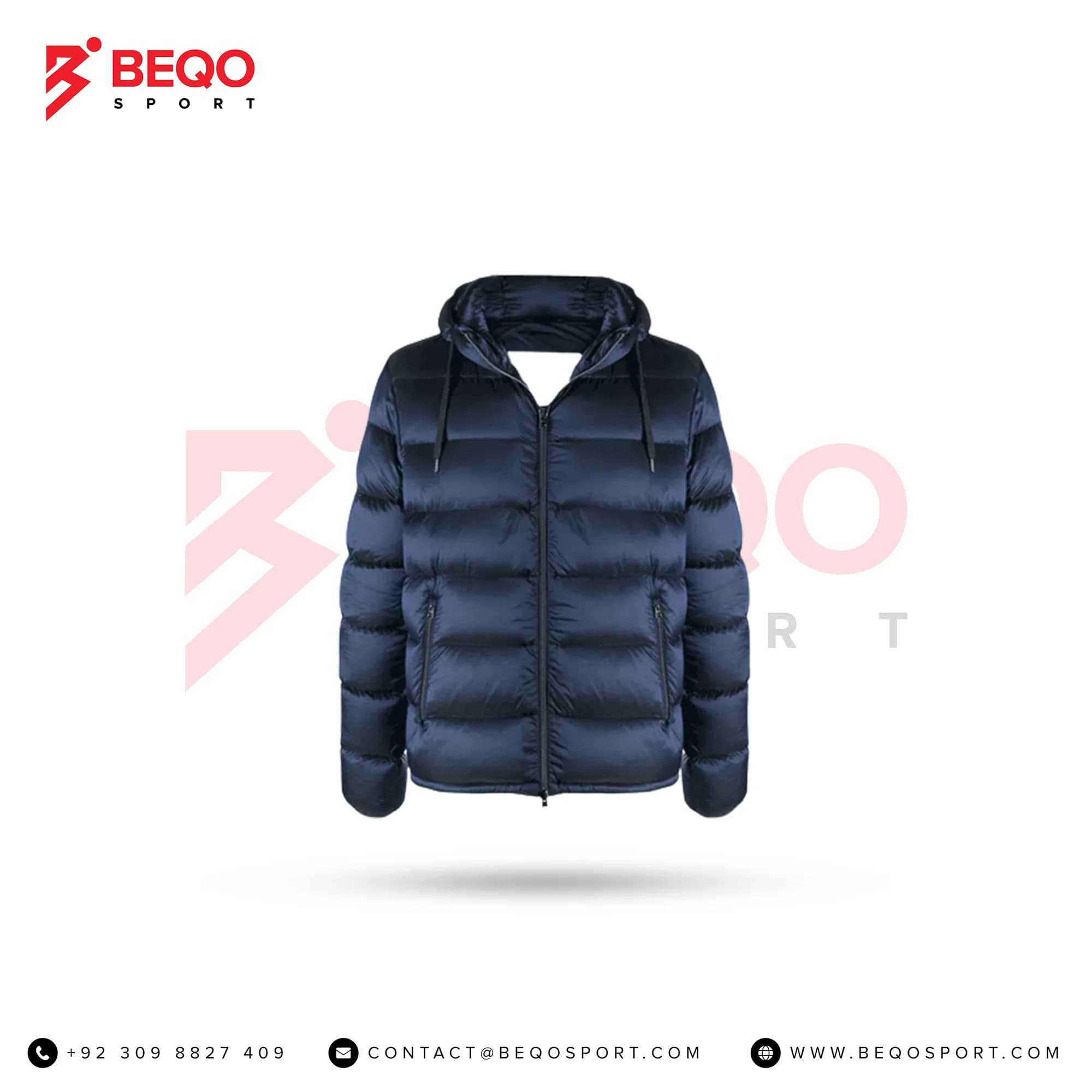 Horizontal Seamed Padded Jacket