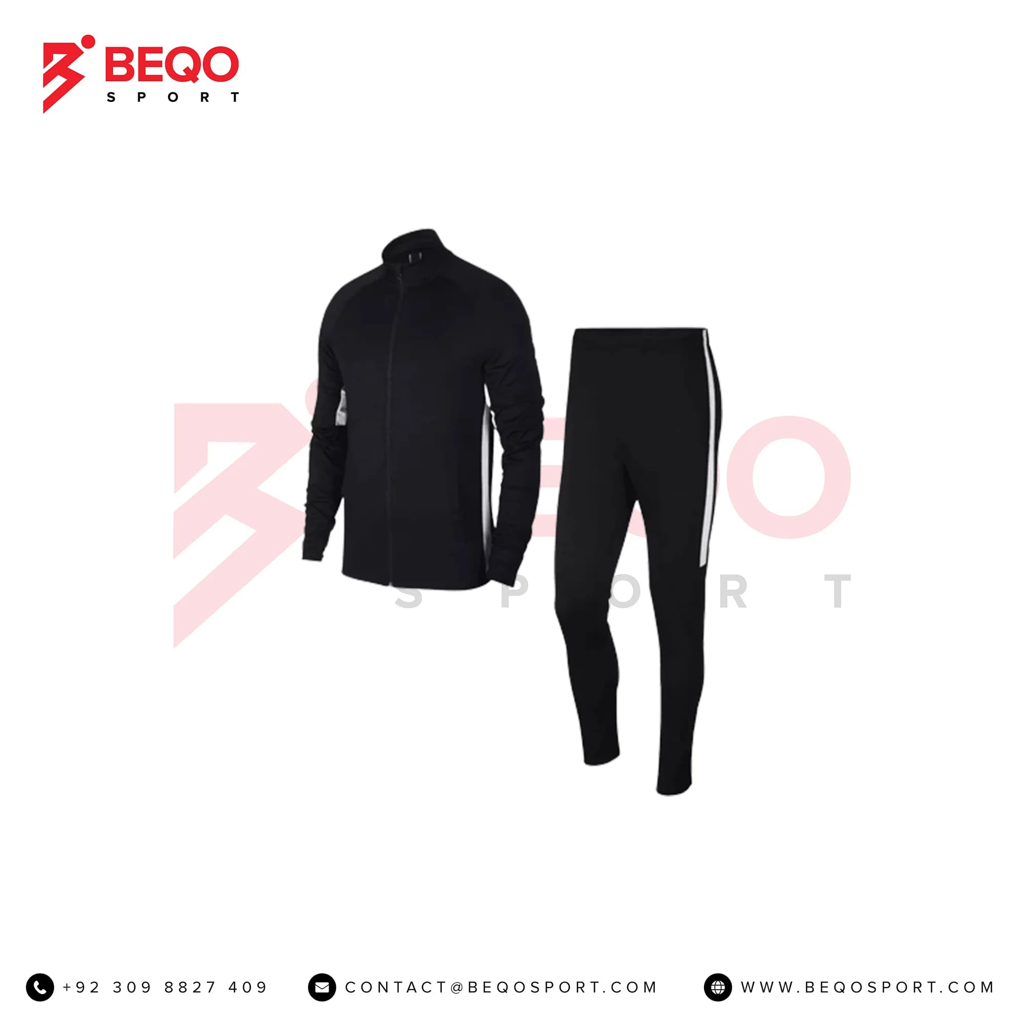 Men’s Black Slim Tracksuit