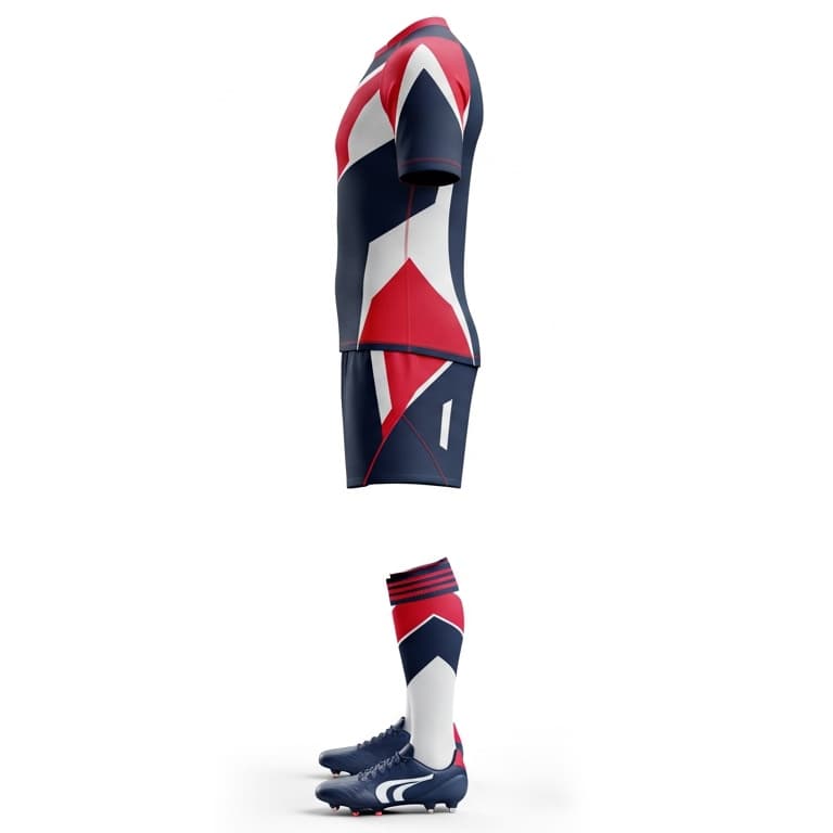 Pro-Fit Rugby Uniforms for Men - Breathable Performance Jersey and Shorts Set view 2