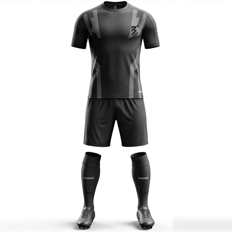 Men's Stealth Black-on-Black Soccer Uniform Kit