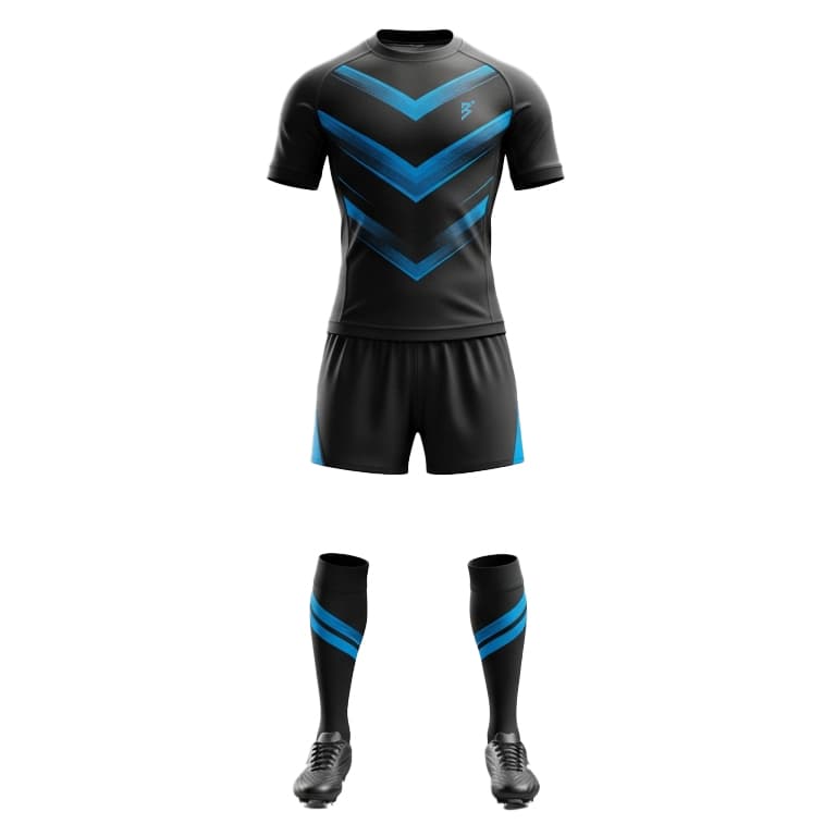 Men's Pro-Fit Rugby Uniforms - Breathable Performance Jersey, Shorts & Socks