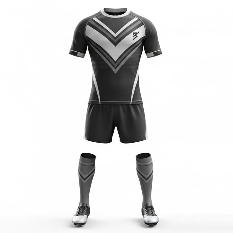 Men's Pro Rugby Jersey and Shorts Set - High-Performance Uniform