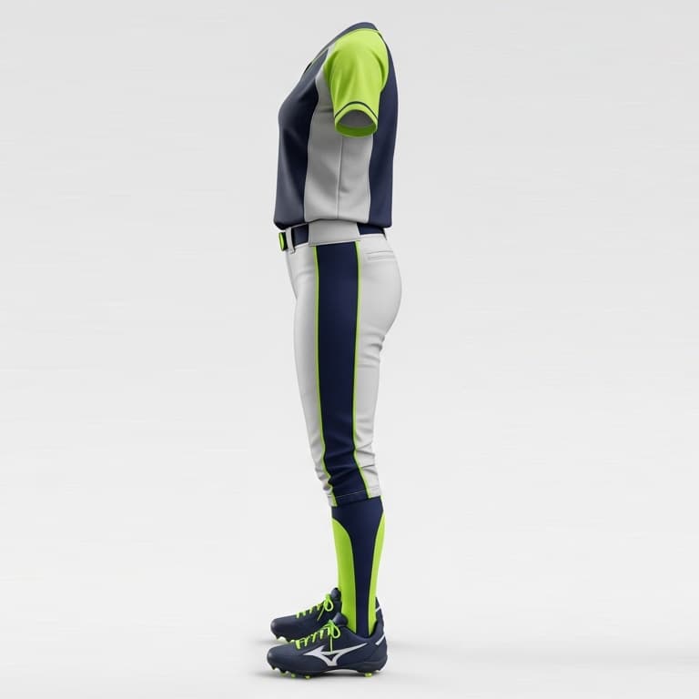 Women's Pro-Grade Softball Uniforms: Jersey & Pants view 2