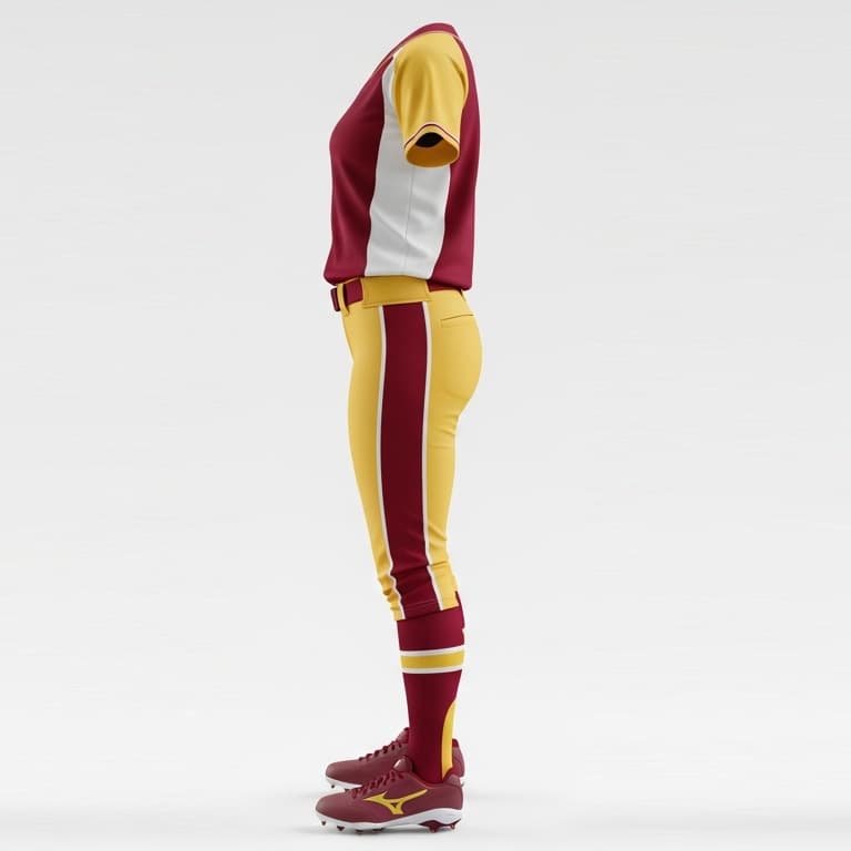 Women's Victory Pro Softball Uniform: Jersey & Pants Set view 2