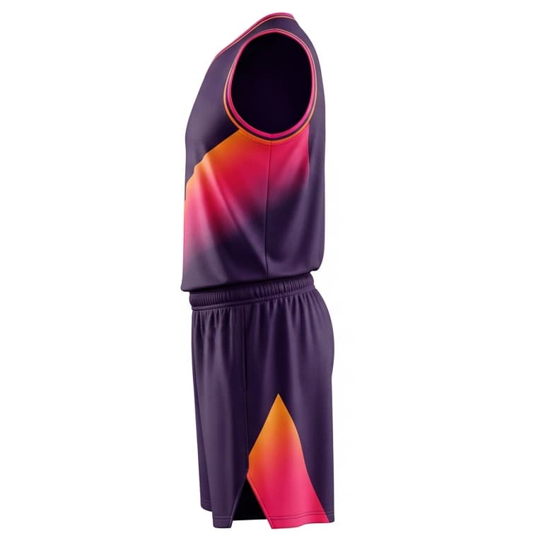 Customizable Men's Basketball Uniform Set view 2