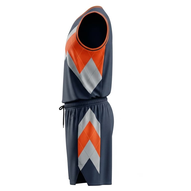 Men's Pro-Fit Basketball Uniform - Performance Jersey & Shorts Set view 2