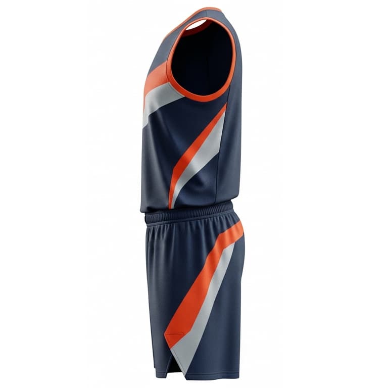 Men's Elite Pro-Mesh Basketball Jersey & Shorts Set - Custom Team Uniforms view 2