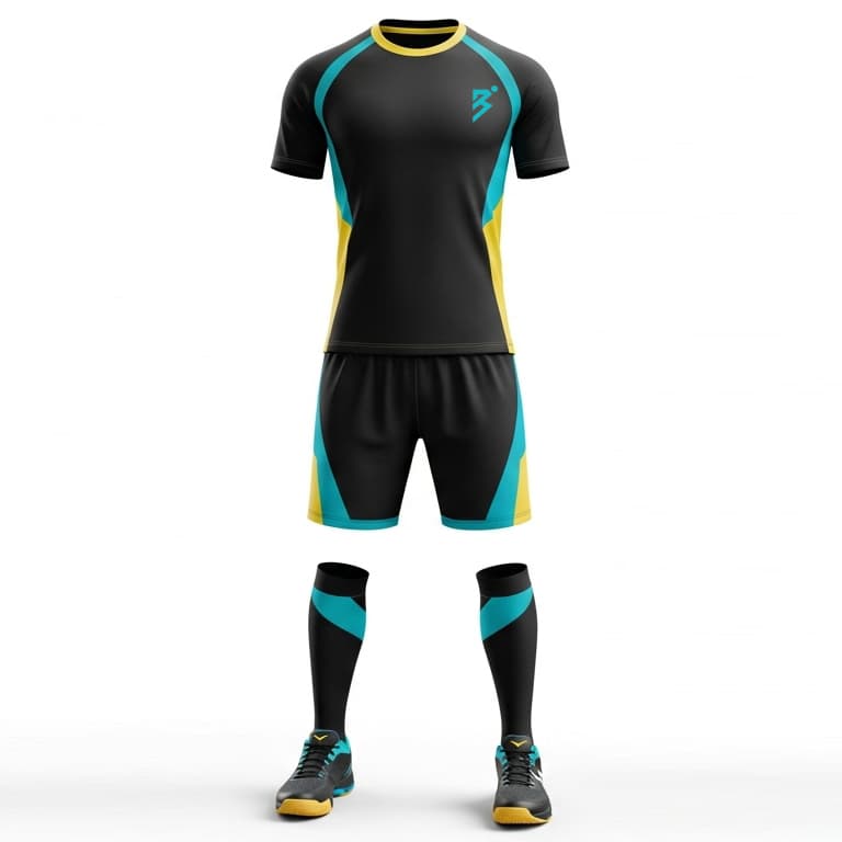 Men's Elite Pro Volleyball Jersey and Shorts Set - Breathable Athletic Uniform