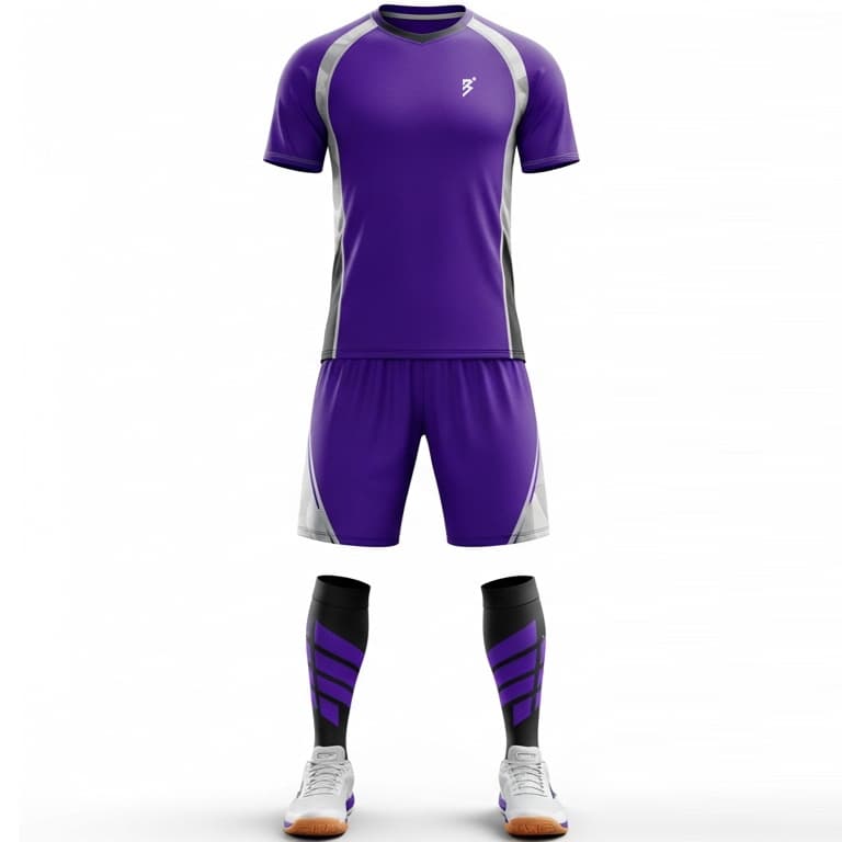 Men's Dynamic Purple Volleyball Uniform