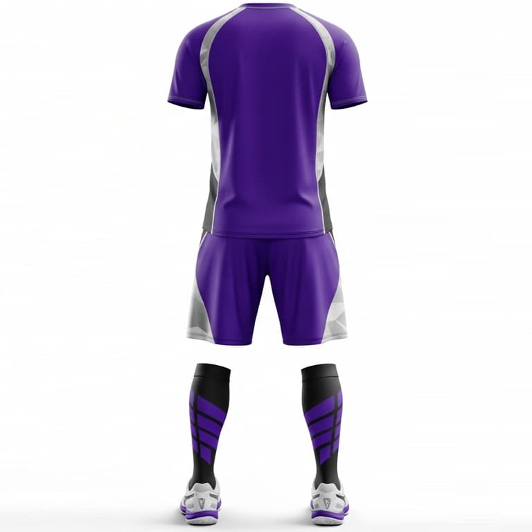 Men's Dynamic Purple Volleyball Uniform view 2