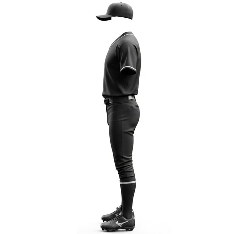 Classic Navy & Gold Baseball Uniform Set view 3