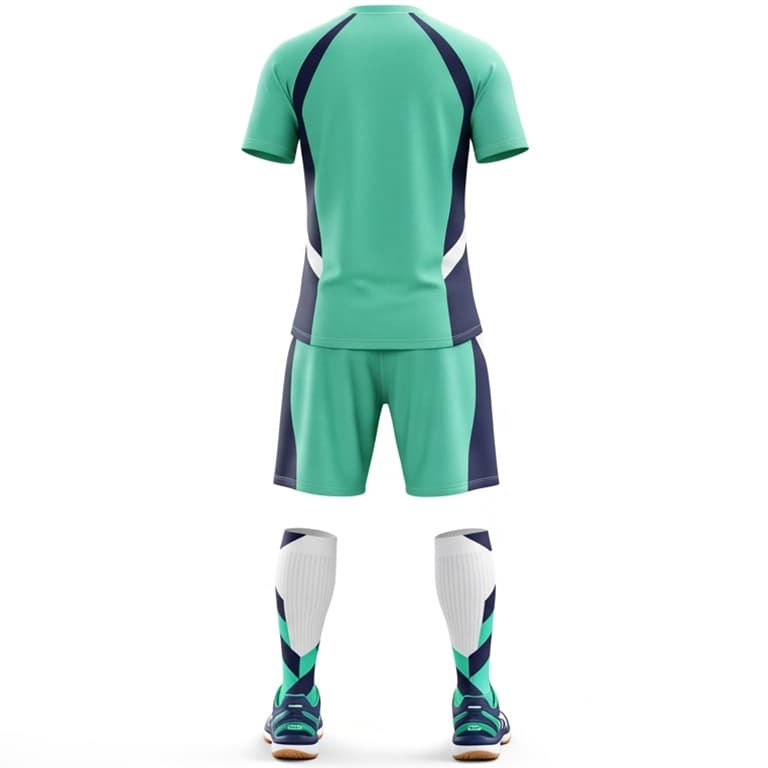Men's Dynamic Aqua Volleyball Uniform view 2