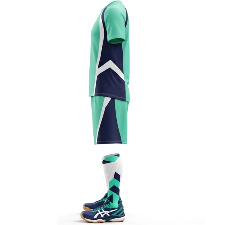 Men's Dynamic Aqua Volleyball Uniform view 3