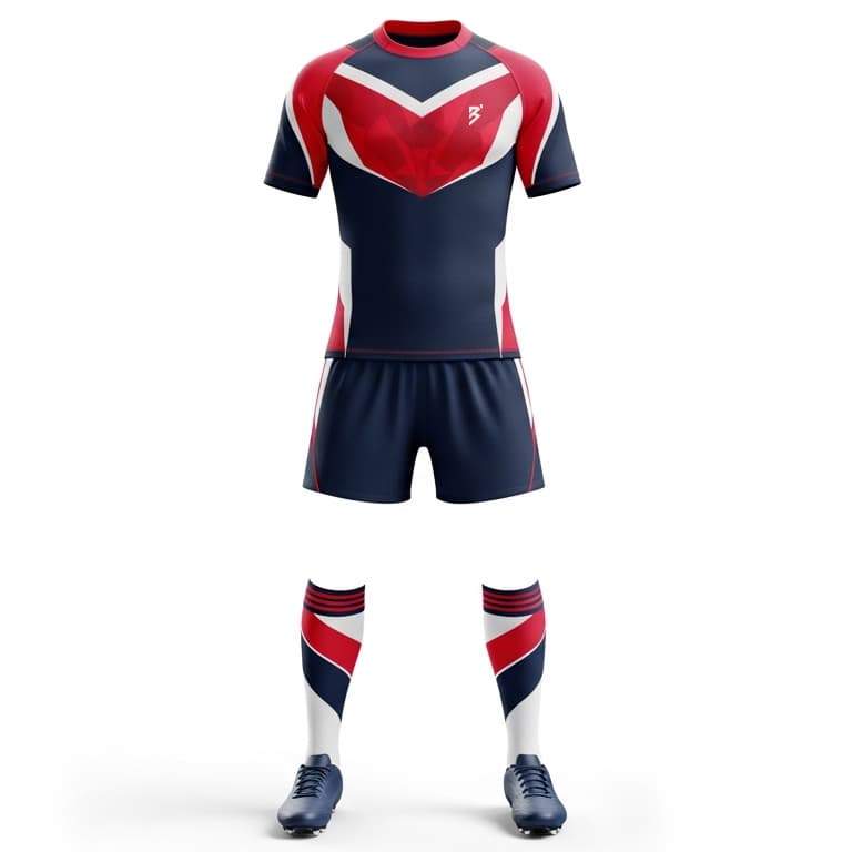Pro-Fit Rugby Uniforms for Men - Breathable Performance Jersey and Shorts Set