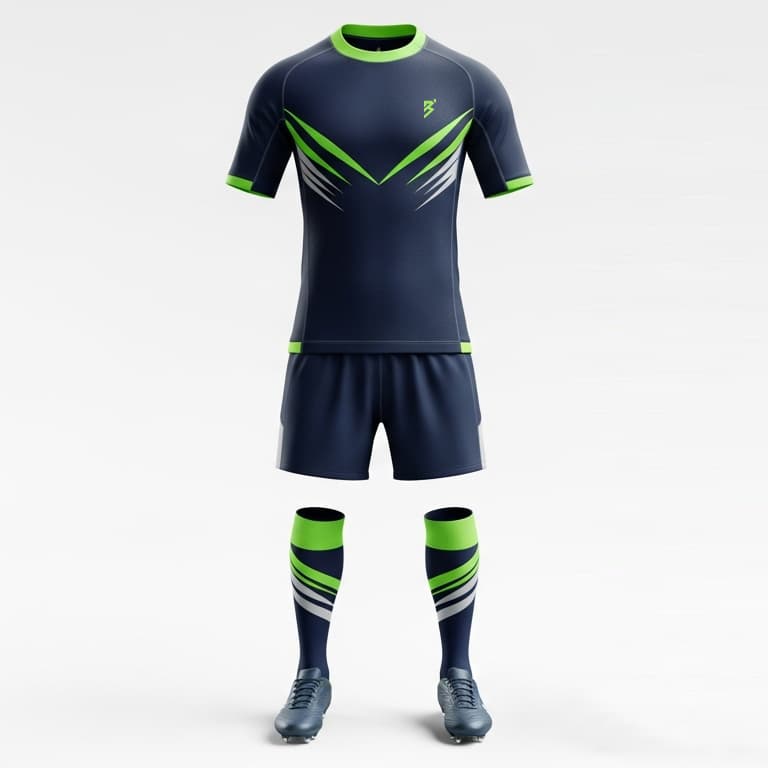 Men's Rugby Uniform Set - Pro-Fit Performance Jersey, Shorts & Socks