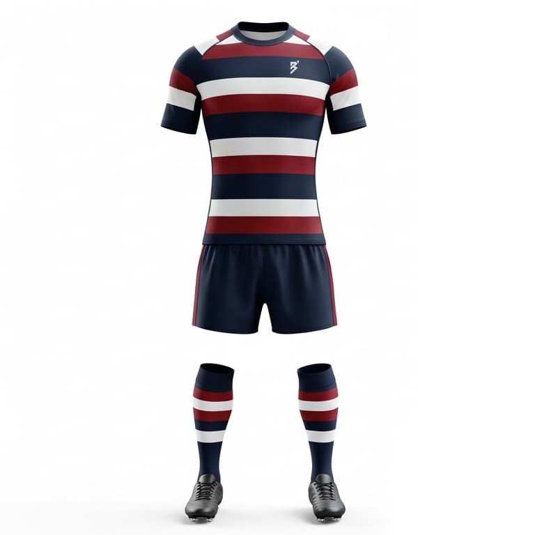Men's Rugby Uniform Set - Performance Jersey, Shorts & Sock