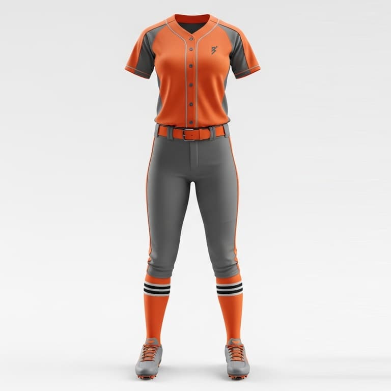 Women's Pro-Fit Softball Uniforms: Jersey & Pants Set