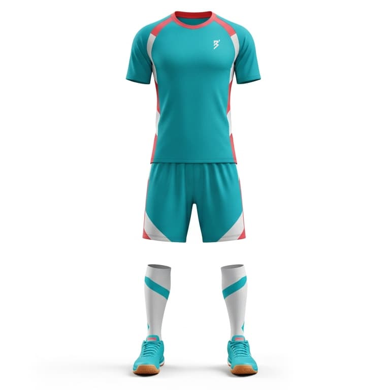 Men's White & Navy Performance Volleyball Jersey and Shorts Set | Athletic Team Kit