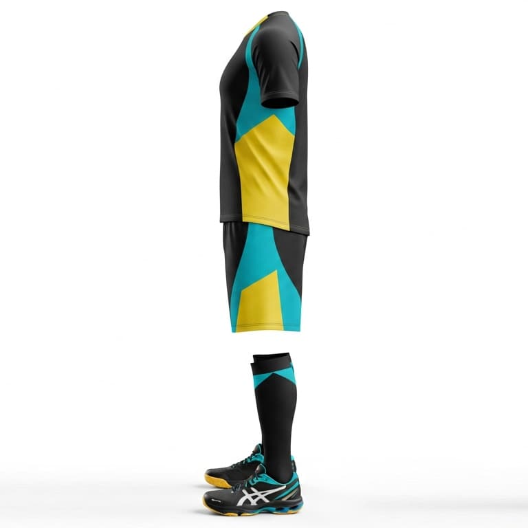 Men's Elite Pro Volleyball Jersey and Shorts Set - Breathable Athletic Uniform view 2