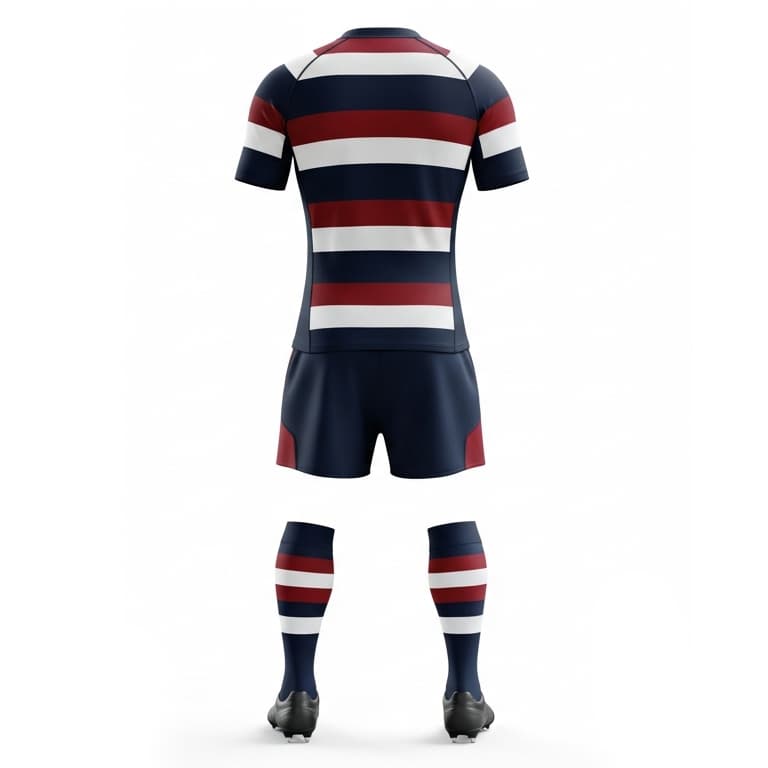 Men's Rugby Uniform Set - Performance Jersey, Shorts & Sock view 3