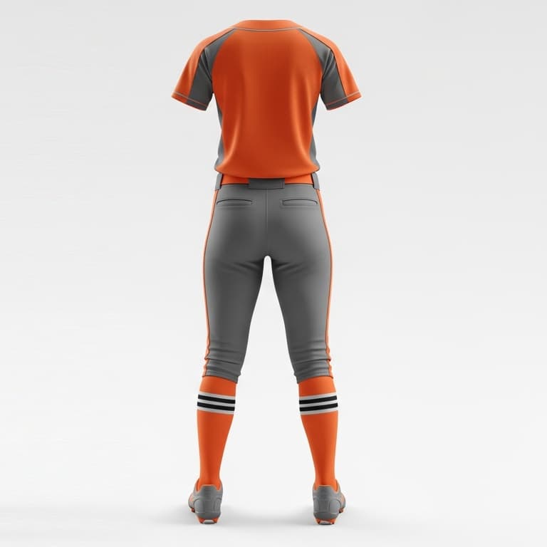 Women's Pro-Fit Softball Uniforms: Jersey & Pants Set view 3